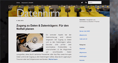 Desktop Screenshot of datenhirn.com