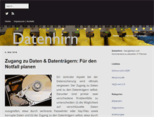 Tablet Screenshot of datenhirn.com